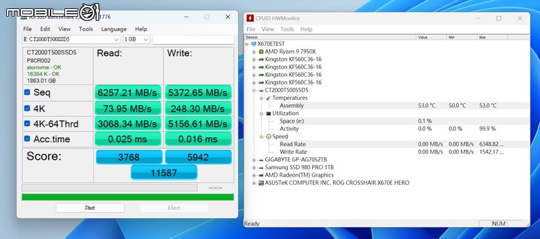 美光 Crucial T500 PCIe Gen 4 SSD 實測 以大容量快閃顆粒提供高性能儲存選擇
