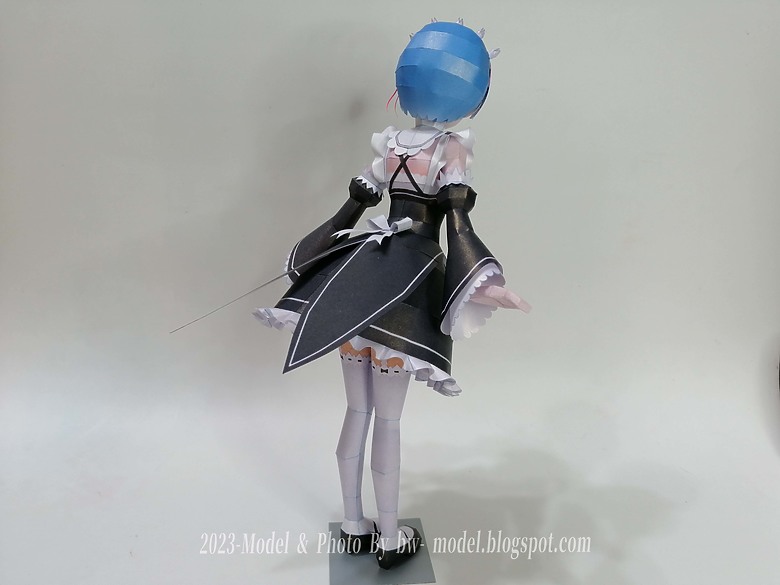 Re:從零開始的異世界生活 雷姆 紙模型 詳細製作過程 Paper Craft ペーパークラフト