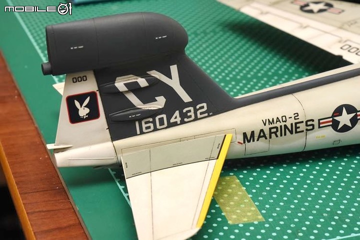 [模型製作記] EA-6B徘徊者(Prowler)電戰機 1/72