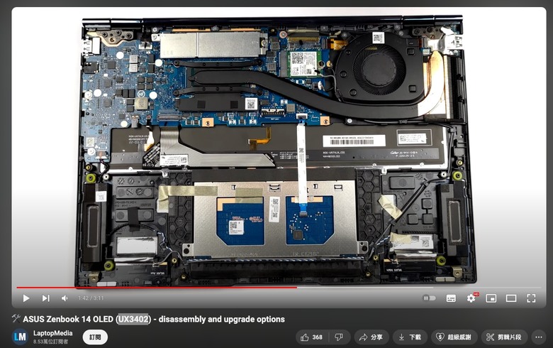 華碩Zenbook 14 OLED (UX3402)筆電不能蓋起來使用!?