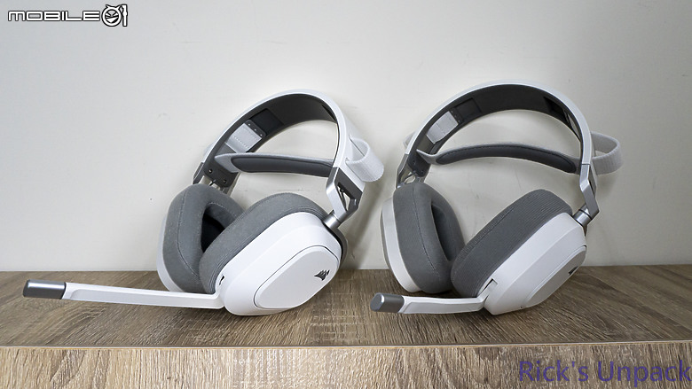 點我看大圖 【開箱】無線三模、增加續航 | CORSAIR HS80 MAX WIRELESS WHITE