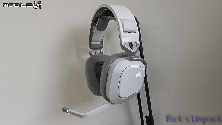 點我看大圖 【開箱】無線三模、增加續航 | CORSAIR HS80 MAX WIRELESS WHITE