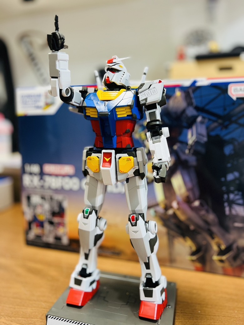 橫濱鋼彈展覽謝幕前的留念｜ 萬代 1/48 RX-78F00 鋼彈模型