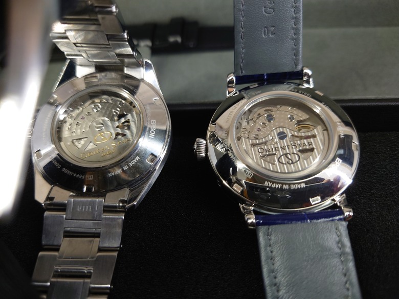點我看大圖 東方之星 Orient Star Moon Phase 系列 月相 半鏤空錶 RE-AY0106S 開箱