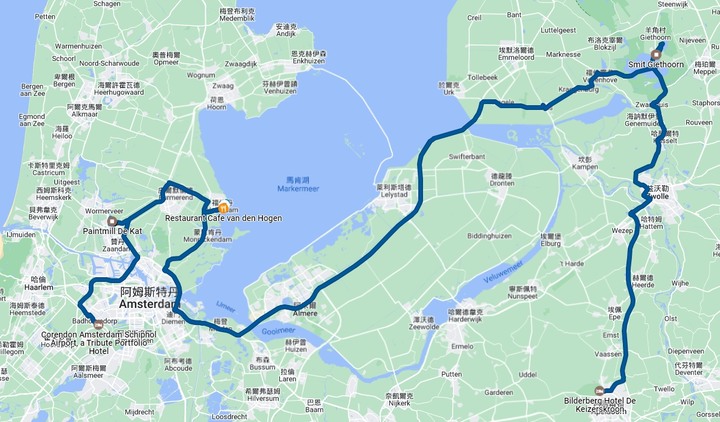 哈倫(Haarlem)市區、聖巴弗教堂(St.-Bavokerk)、桑斯安斯(Zaanse Schans)風車村、福倫丹(Volendam)午餐、羊角村(Giethoorn)遊船 — 荷蘭鄉間風光 — 2023年冬季歐洲行旅 第二部