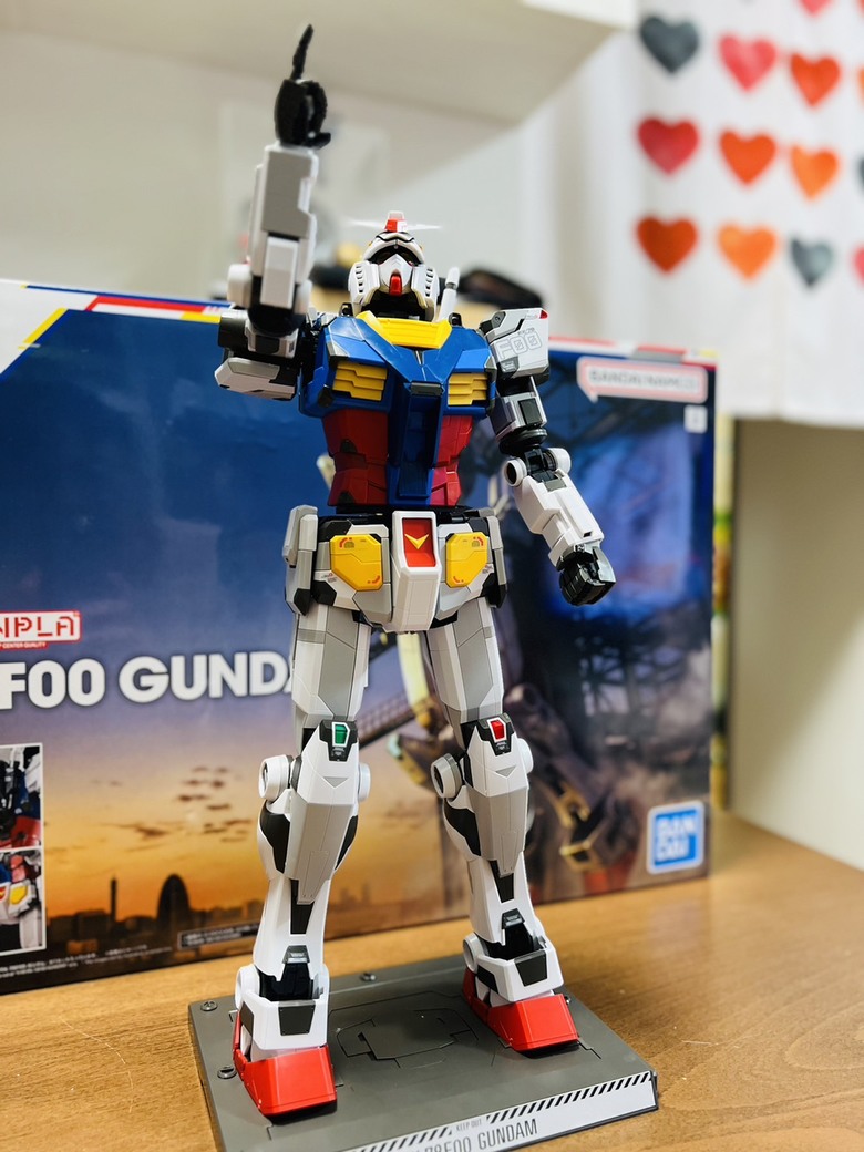 橫濱鋼彈展覽謝幕前的留念｜ 萬代 1/48 RX-78F00 鋼彈模型