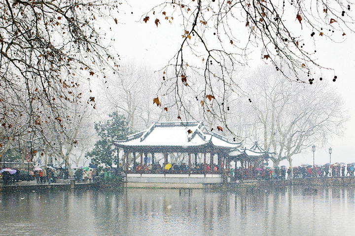 西湖斷橋殘雪