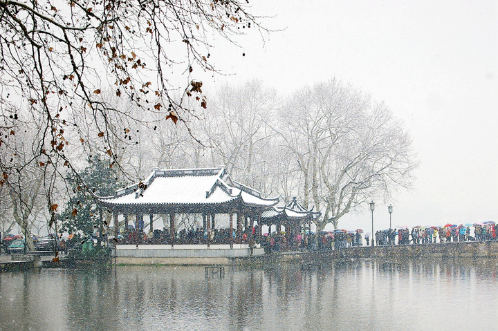 西湖斷橋殘雪