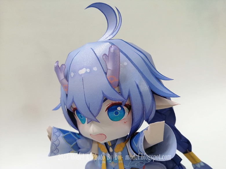 點我看大圖 崩壞:星穹鐵道 白露 紙模型 製作 Paper Craft ペーパークラフト
