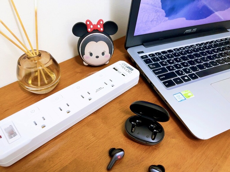 超好用生活小幫手開箱 x abee EC-54631 1.8M 電源延長線+USB+Type-C 5開4座