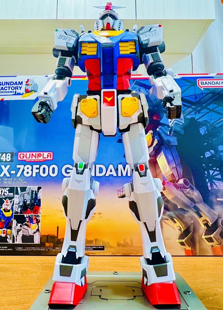 橫濱鋼彈展覽謝幕前的留念｜ 萬代 1/48 RX-78F00 鋼彈模型