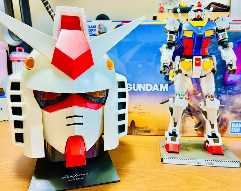橫濱鋼彈展覽謝幕前的留念| 萬代 1/48 RX-78F00 鋼彈模型