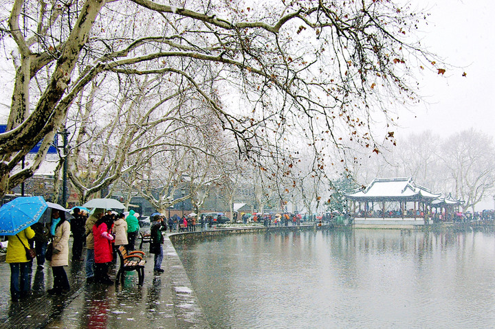 西湖斷橋殘雪