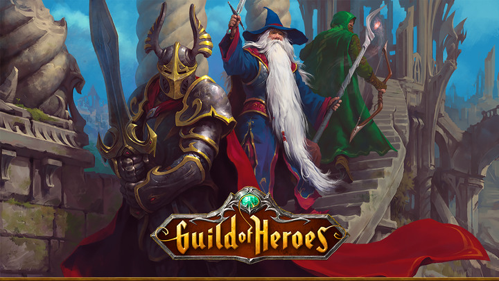《Guild of Heroes - fantasy RPG》西方奇幻劍與魔法 動作 RPG 遊戲 | 三大職業 戰士、弓箭手、法師 自由更換武器轉化職業 | 聘僱傭兵 穿越森林 潛入洞窟 探索地下城