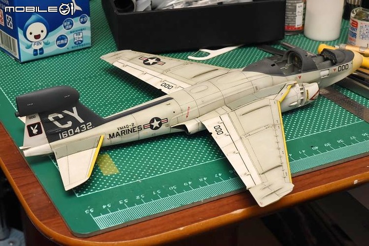 [模型製作記] EA-6B徘徊者(Prowler)電戰機 1/72
