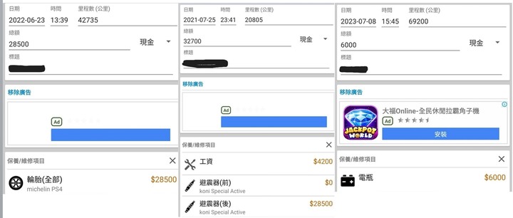 Volkswagen TIGUAN 三年三個月 整體花費