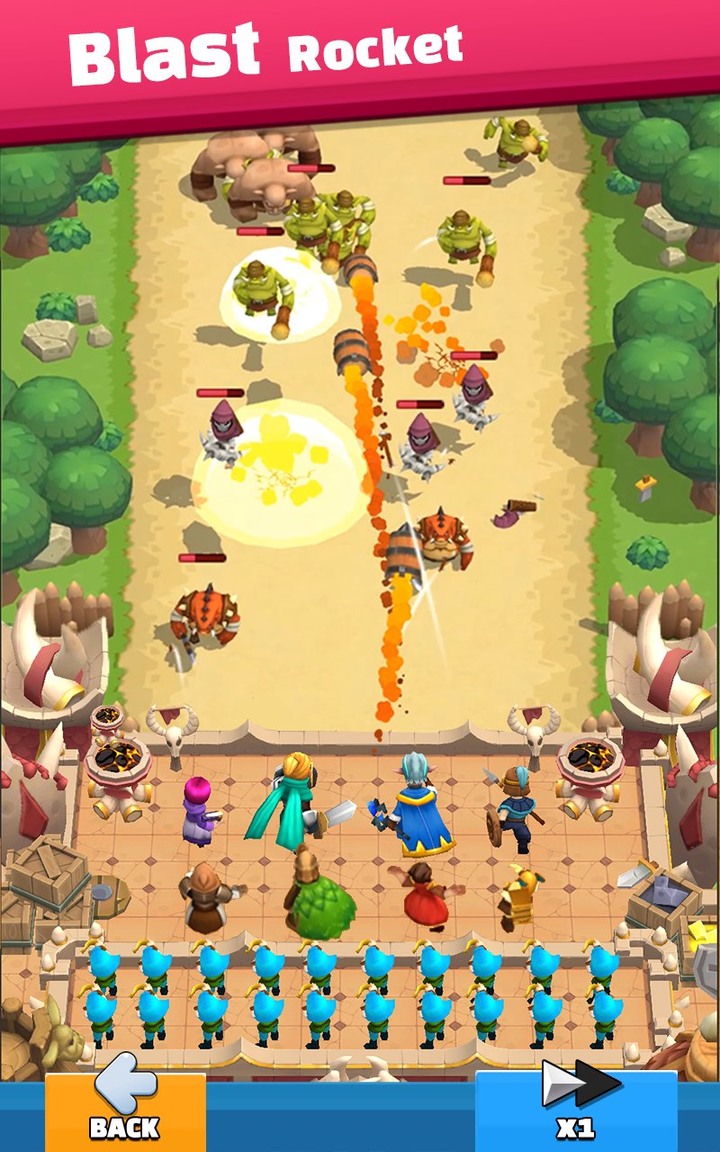 《狂野城堡 TD：茁壯王國型塔防》 Wild Castle 英雄+魔法塔+士兵的塔防型玩法 | 收集並升級多達60位英雄 每位英雄均有獨特的技能 策略搭配使用 | 畫面特效一般 卻意外好玩有趣有難度