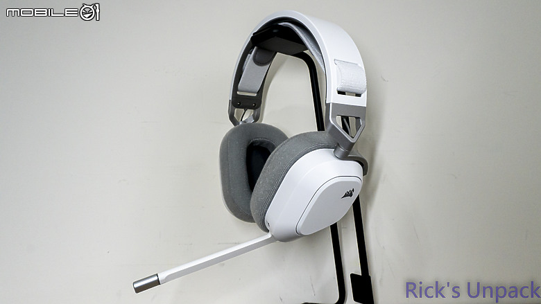 點我看大圖 【開箱】無線三模、增加續航 | CORSAIR HS80 MAX WIRELESS WHITE