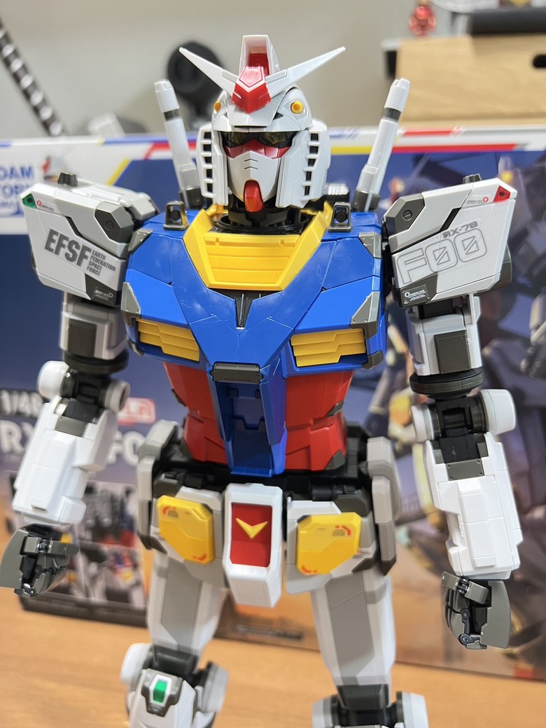 橫濱鋼彈展覽謝幕前的留念｜ 萬代 1/48 RX-78F00 鋼彈模型