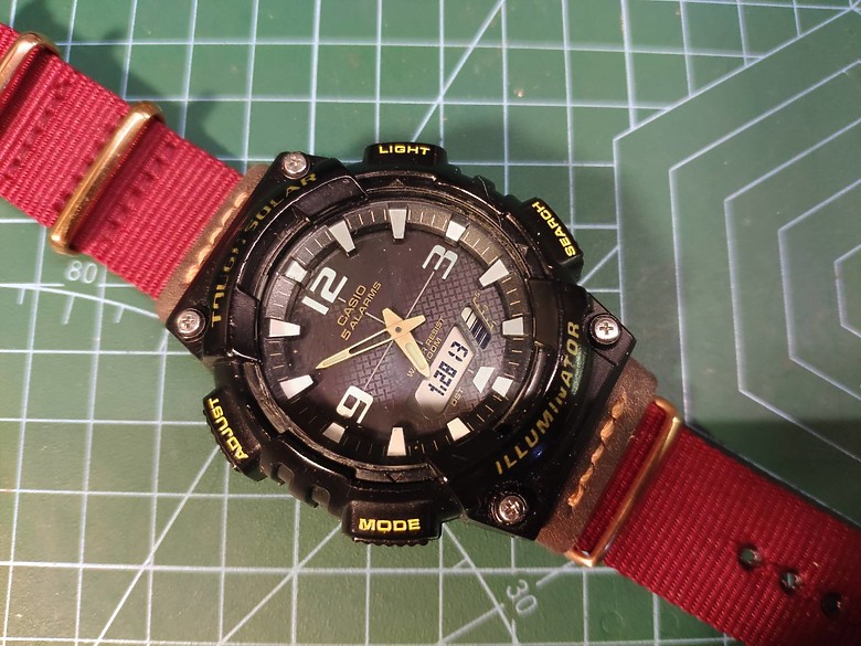 自製G-shock或類G-shock錶nato錶帶轉接頭