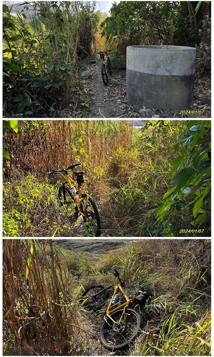 草屯 烏溪河灘的泥石路