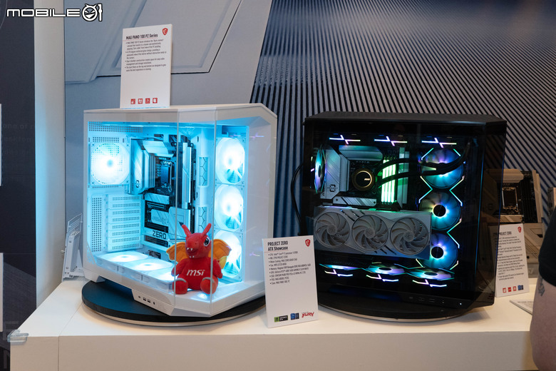 【CES2024】微星推出可透視晶膜屏機殼配件,隨玩家心意自行設定更炫目機殼外觀呈現