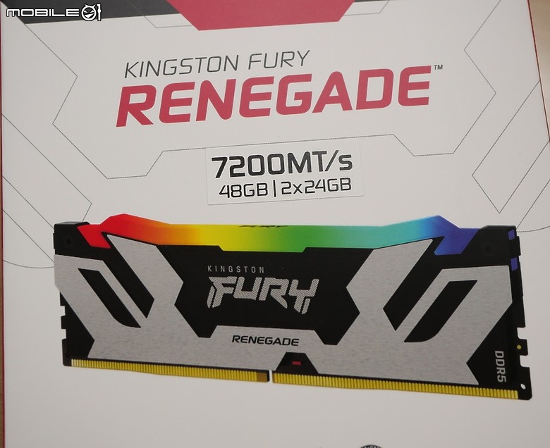 金士頓 Kingston FURY Renegade RGB 反叛者 DDR5 非二進制