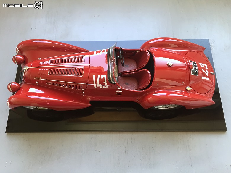 日本Make Up Co.,Ltd. / 酒井文雄 聯名 - 原廠完成品 1/12 Alfa Romeo 8C 2900B Mille Miglia 1938
