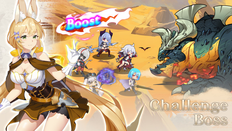 《Ark Battle Girls - Idle RPG》 方舟戰鬥少女 1月6日 全球公測 二次元美少女卡牌 | 扮演天行者與命運少女組成團隊 拯救世界 | 畫風鮮豔色彩 消耗行動點數 獨特戰鬥系統