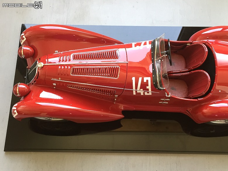 日本Make Up Co.,Ltd. / 酒井文雄 聯名 - 原廠完成品 1/12 Alfa Romeo 8C 2900B Mille Miglia 1938