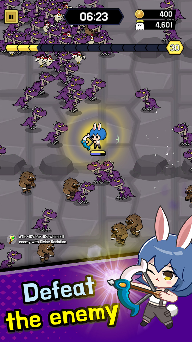 《生存法師: Magic Survivor》 女巫學徒冒險 Roguelite 倖存者遊戲 | 單指控制 拾取水晶、魔法盒、助推器、爆炸物 提升魔法技能 | 超多怪物從四面八方進攻 體驗爽快的肉鴿割草