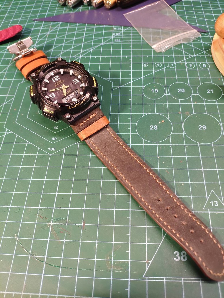 自製G-shock或類G-shock錶nato錶帶轉接頭