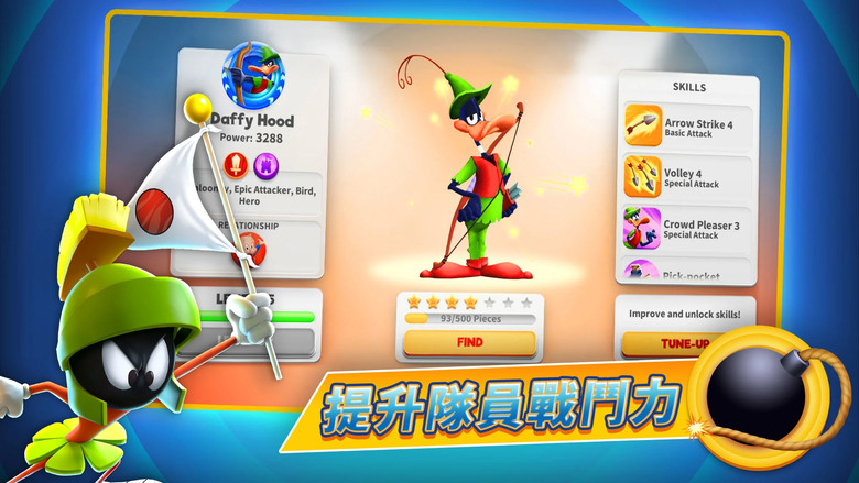 《Looney Tunes&trade; 反斗世界 - ARPG》 樂一通 華納兄弟卡通系列 IP 兔巴哥、太菲鴨、火星人瑪文和所有經典卡通角色 組織最強大的「卡通隊伍」在樂一通世界掀起瘋狂大亂鬥