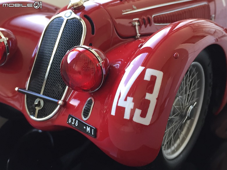 日本Make Up Co.,Ltd. / 酒井文雄 聯名 - 原廠完成品 1/12 Alfa Romeo 8C 2900B Mille Miglia 1938