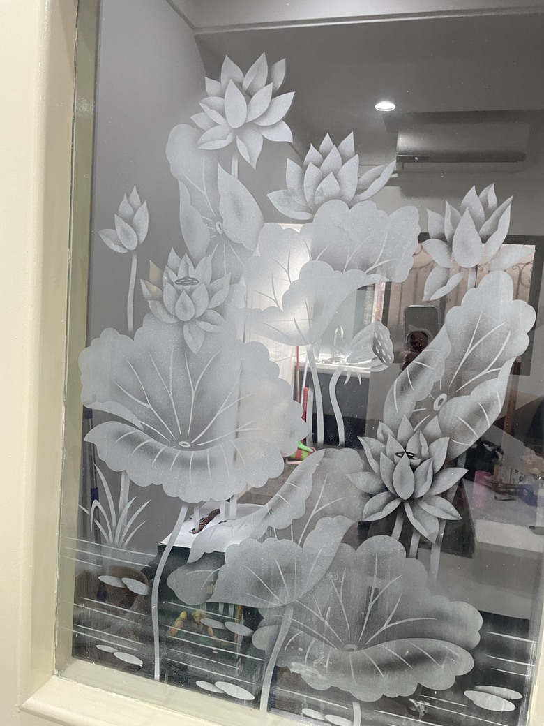 請問如何把玻璃花紋去掉