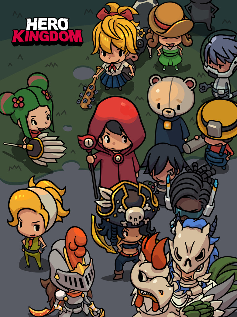 《英雄王國 - 英雄放置遊戲RPG》 1月19日 通知上架 尋找失落王國的冒險 制定策略擊敗怪物 | 韓國像素 Q 版可愛風 五人組隊冒險放置型 RPG 召喚夥伴、裝備、技能 完成任務無限成長