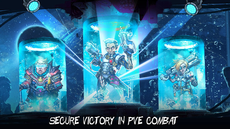 《Clone Evolution: RPG 戰鬥》克隆戰爭 美漫畫風的賽博朋克放置類 RPG 手遊 | 克隆軍隊一鍵訓練 輕鬆養成最強星際軍團 | 直面式回合制戰鬥 遠征、地牢、飛船試煉 海量玩法