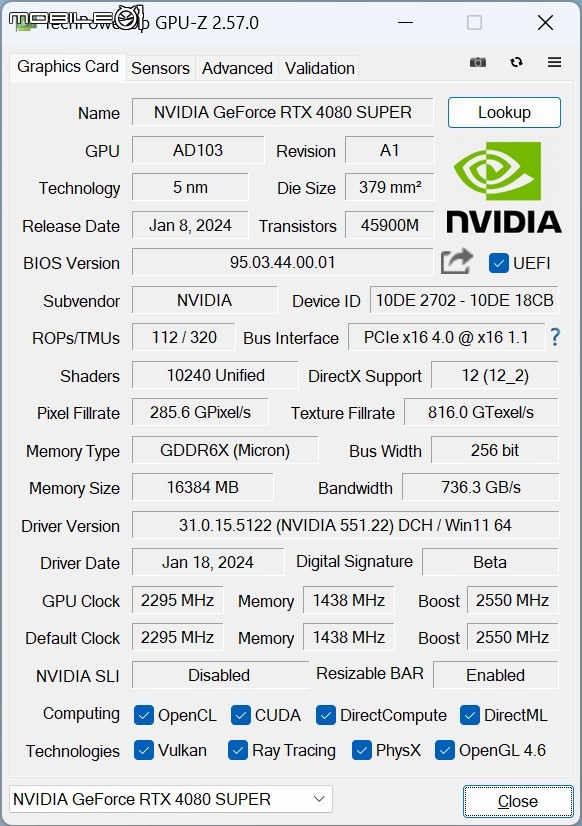 NVIDIA GeForce RTX 4080 Super FE 創始版顯示卡開箱實測 以黑化設計打造差異化升級感受