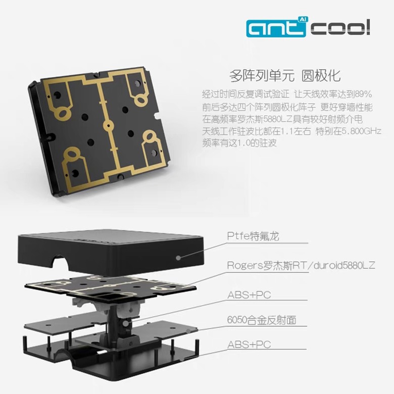 大疆御2增程改装天线mini2AIR2s抗干擾5.8G增距