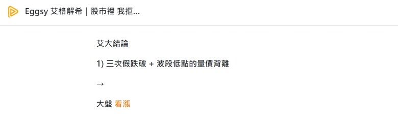 Eggsy 艾格解希【 01/17 兩天急跌近400點 艾大説…… 】