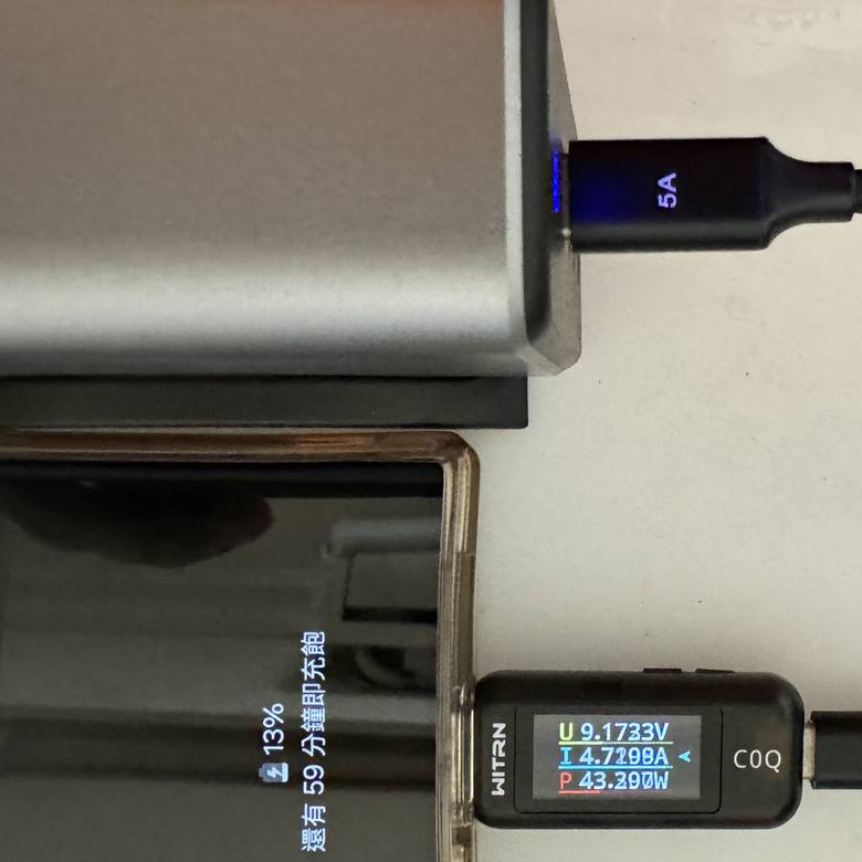 點我看大圖 SATECHI 165W四埠USB-C GaN充電器開箱