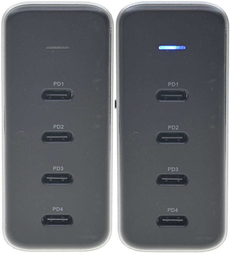 點我看大圖 SATECHI 165W四埠USB-C GaN充電器開箱