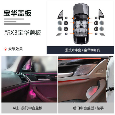 DIY - Carplay 喇叭發光罩 水晶套件