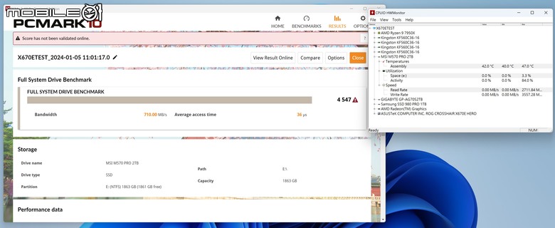 點我看大圖 微星 SPATIUM M570 PRO FROZR PCIe 5.0 SSD 實測 以極致被動空冷設計打造冷靜高效儲存