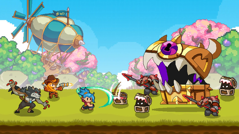 《Guardian War: RPG Pixel Games》 1月24 通知上架 守護者戰爭:角色扮演 像素遊戲 | 大地圖探索型 ARPG 解鎖迷霧 收集材料 建設村莊 招募夥伴 拯救公主