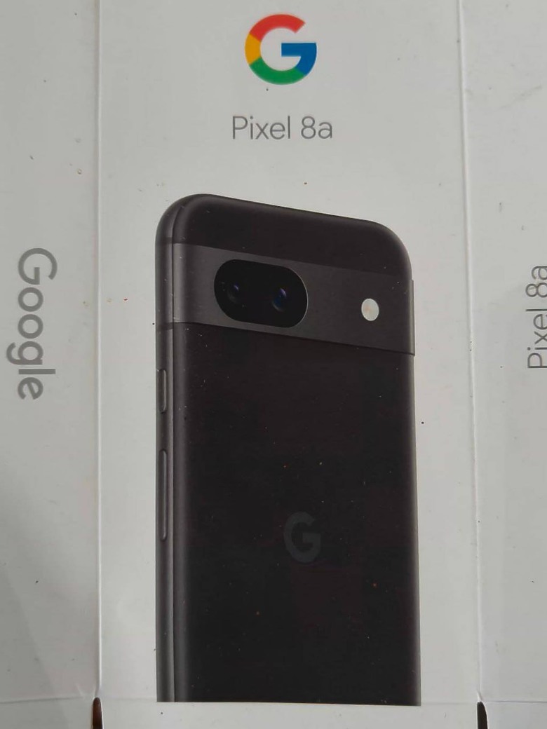 Pixel 8a 實體盒裝圖