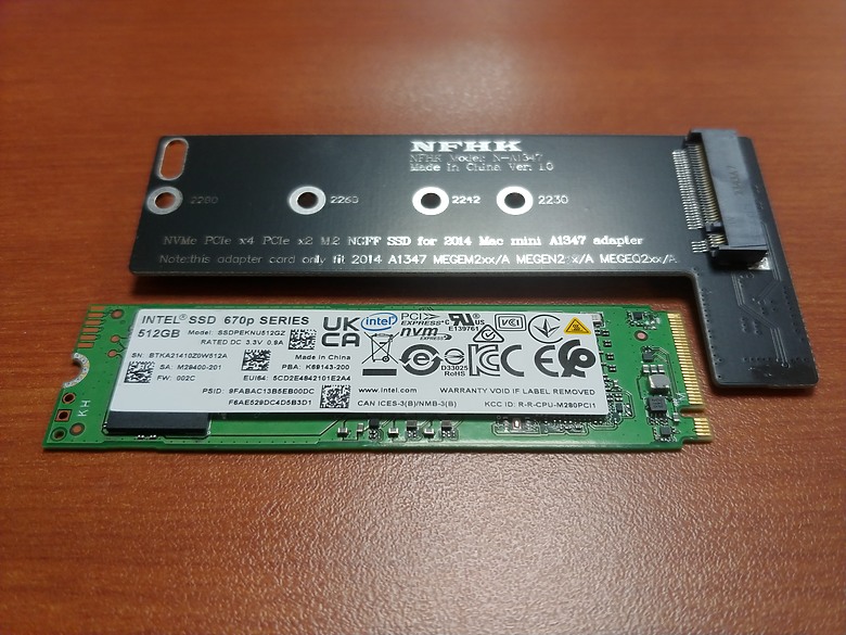 Mac mini (Late 2014) 加裝 M.2 SSD