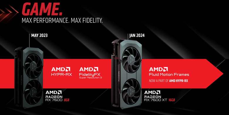 【CES2024】AMD 發表 Radeon RX 7600 XT 顯示卡 以 16GB 顯示卡配置應對新款遊戲與 AI 創作效能需求