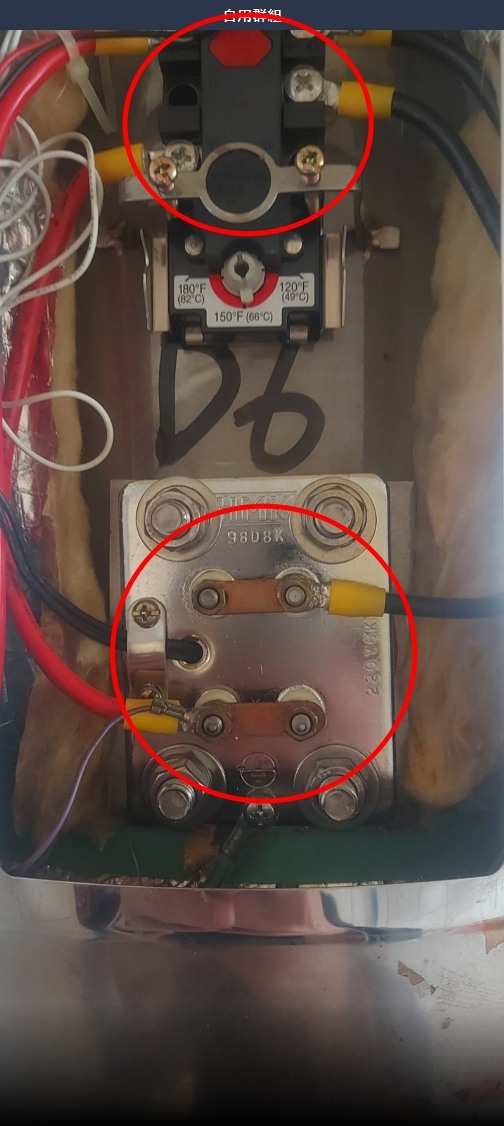 電熱水器漏電斷路器一直跳脫，更換加熱棒後熱水器無動作....<已解決>