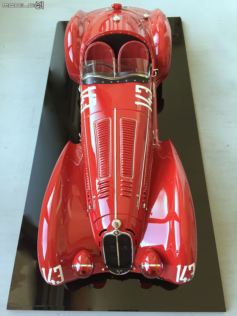 日本Make Up Co.,Ltd. / 酒井文雄 聯名 - 原廠完成品 1/12 Alfa Romeo 8C 2900B Mille Miglia 1938